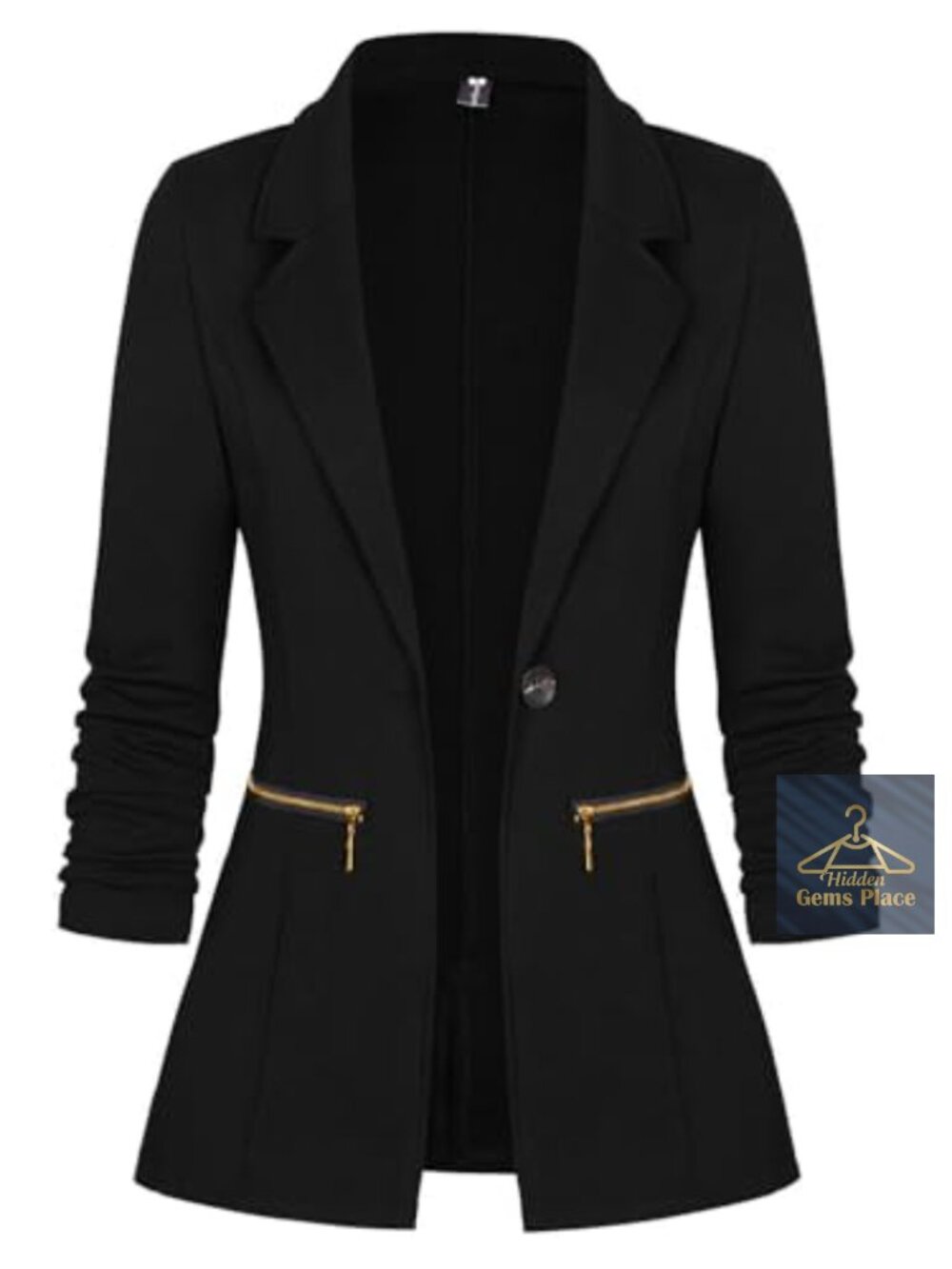 Casual Stretch Blazer Long Sleeve Work Office Suit Jacket